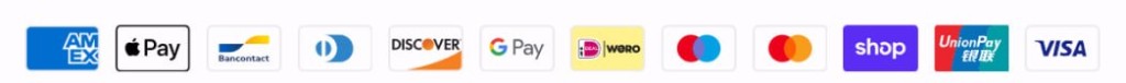 Accepted payment methods